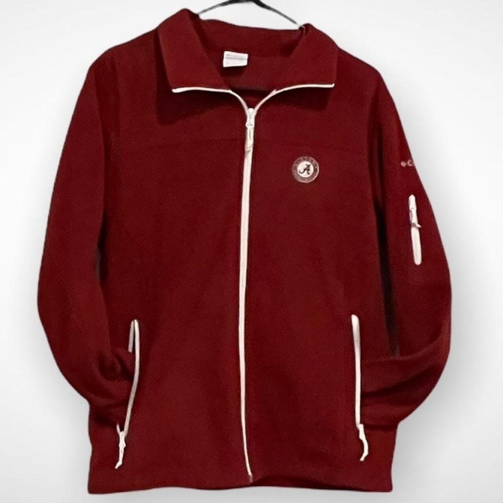 Columbia Alabama Crimson Tide Full Zip Fleece Jacket Red Mens Large